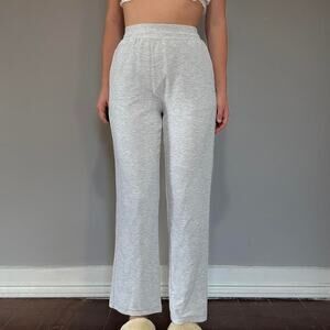 Grey waffle knit aritzia pants
